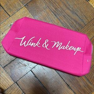 3/$18 Lancome Fuchsia Cosmetic Pouch